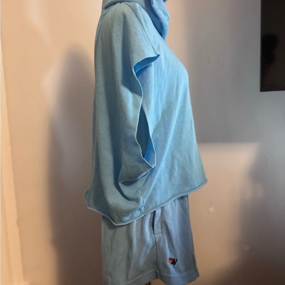 Aviator Nation Light Blue Women's Shorts - Picture 4 of 7